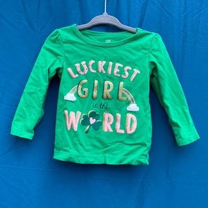 Just One You by Carter’s St. Patrick’s Day long sleeve shirt size 18 months